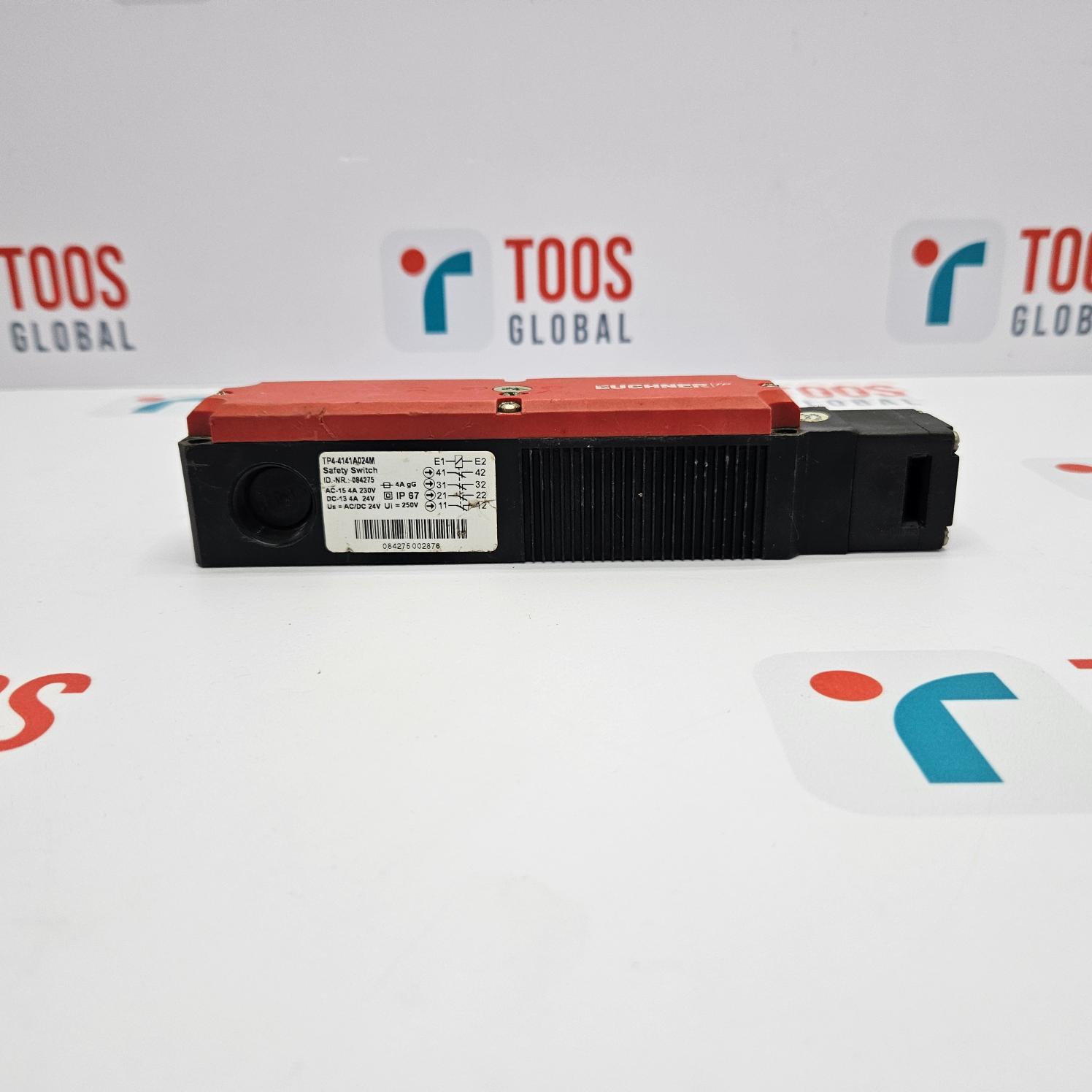 EUCHNER TP4-4141A024M SAFETY SWITCH Bar code scanner on a white background with logos.