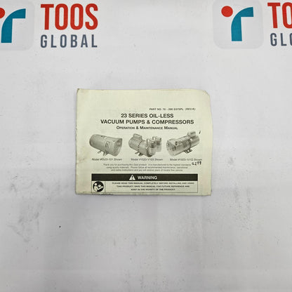 GAST K478 REPAIR KIT FOR 0323 & 0523