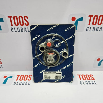 A GRUNDFOS 495078 shaft seal kit, 16mm in size, displayed on a blue and white branded background with the TOOS GLOBAL logo.