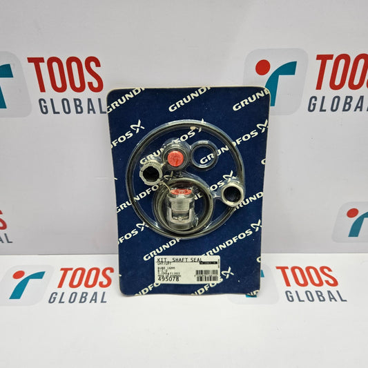 A GRUNDFOS 495078 shaft seal kit, 16mm in size, displayed on a blue and white branded background with the TOOS GLOBAL logo.