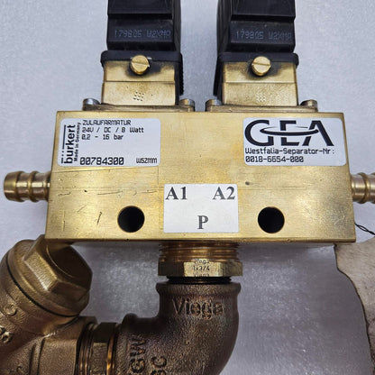 Gea Westfalia Separator 0018-6654-000 Solenoid Valve Assy OSD Separator