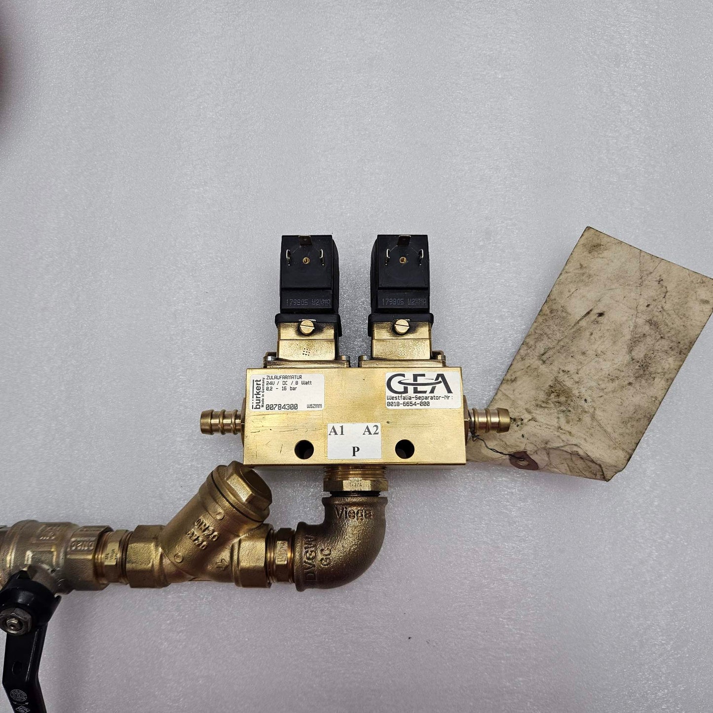 Gea Westfalia Separator 0018-6654-000 Solenoid Valve Assy OSD Separator