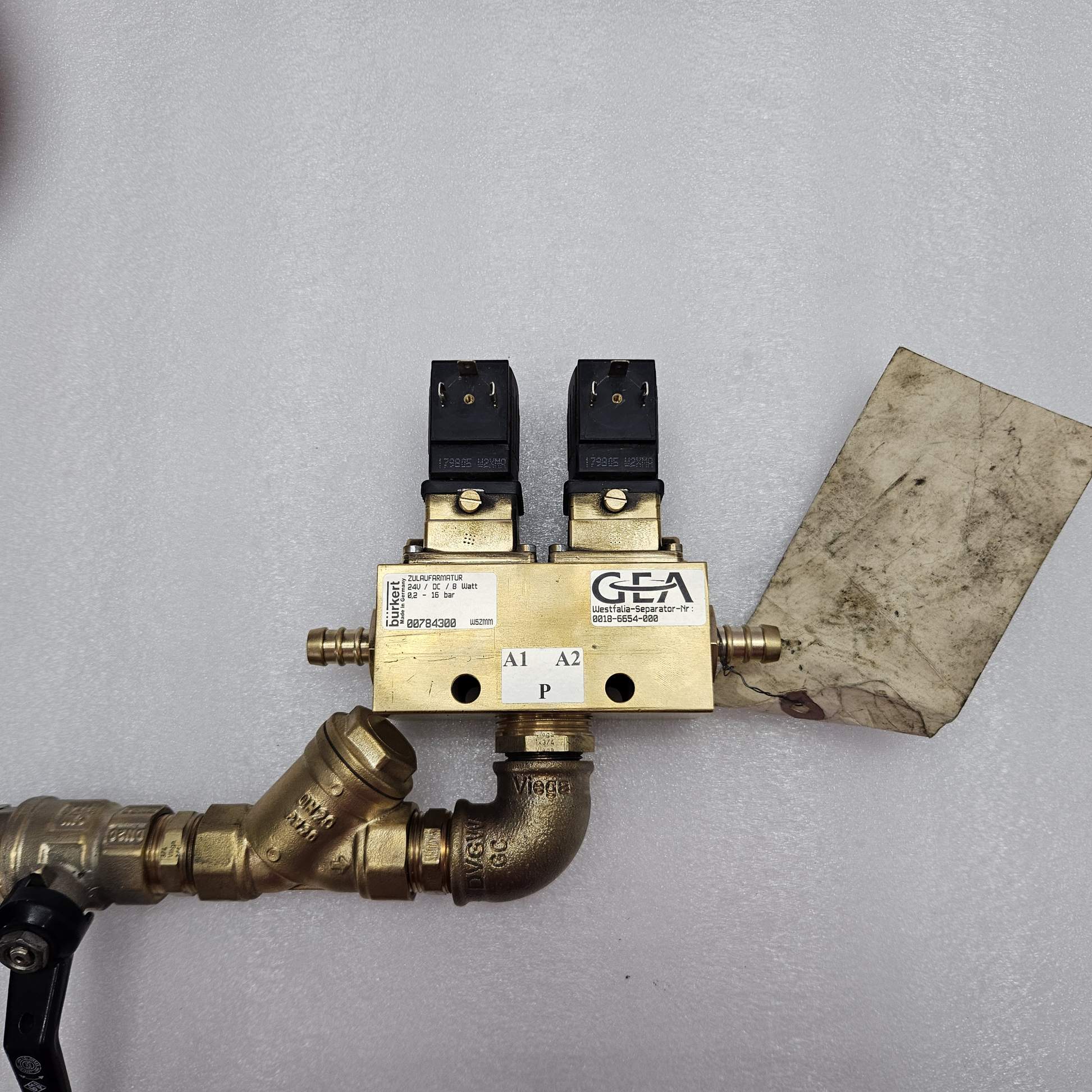 Gea Westfalia Separator 0018-6654-000 Solenoid Valve Assy OSD Separator