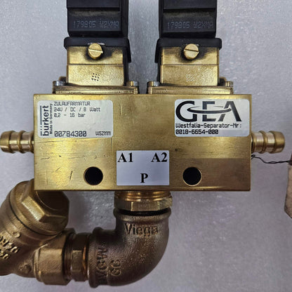 Gea Westfalia Separator 0018-6654-000 Solenoid Valve Assy OSD Separator
