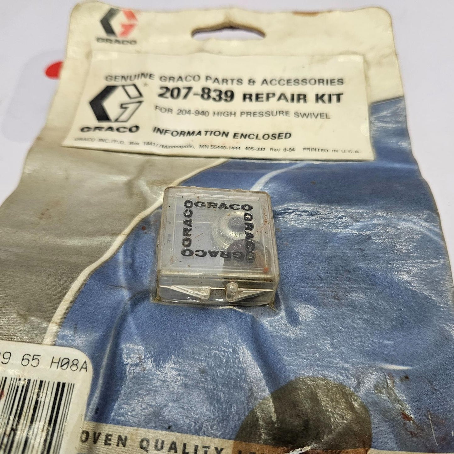 Graco 207-839 Repair Kit For 204-940 High Pressure Swivel