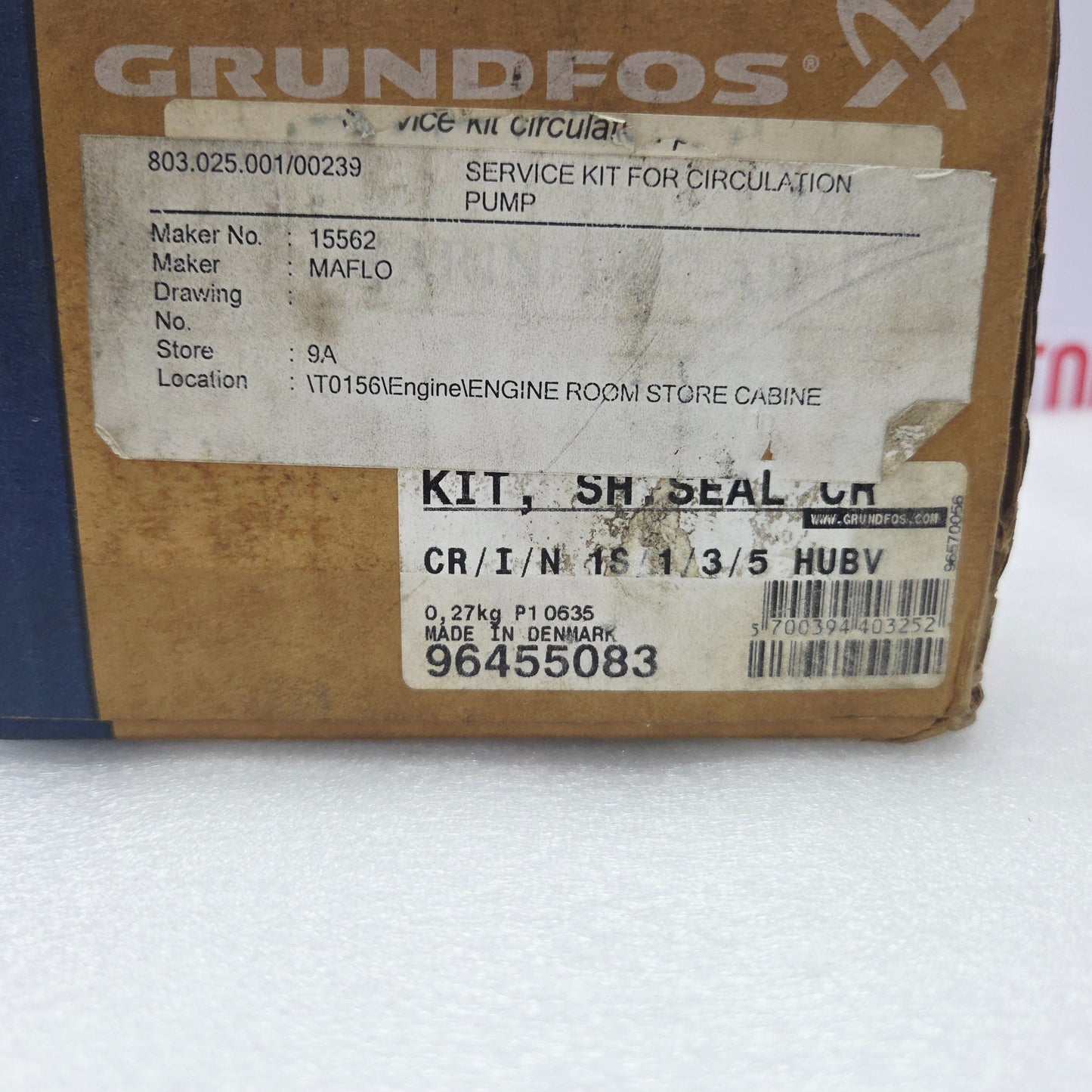 Grundfos 96455083 KIT SHAFT SEAL CR I/N 1S/1/3/5 HUBV