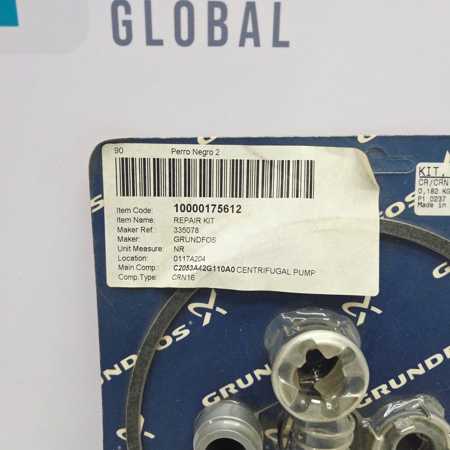 Grundfos 985204 Kit, Shaft Seal AUUE/V, CR, CRN 8/16