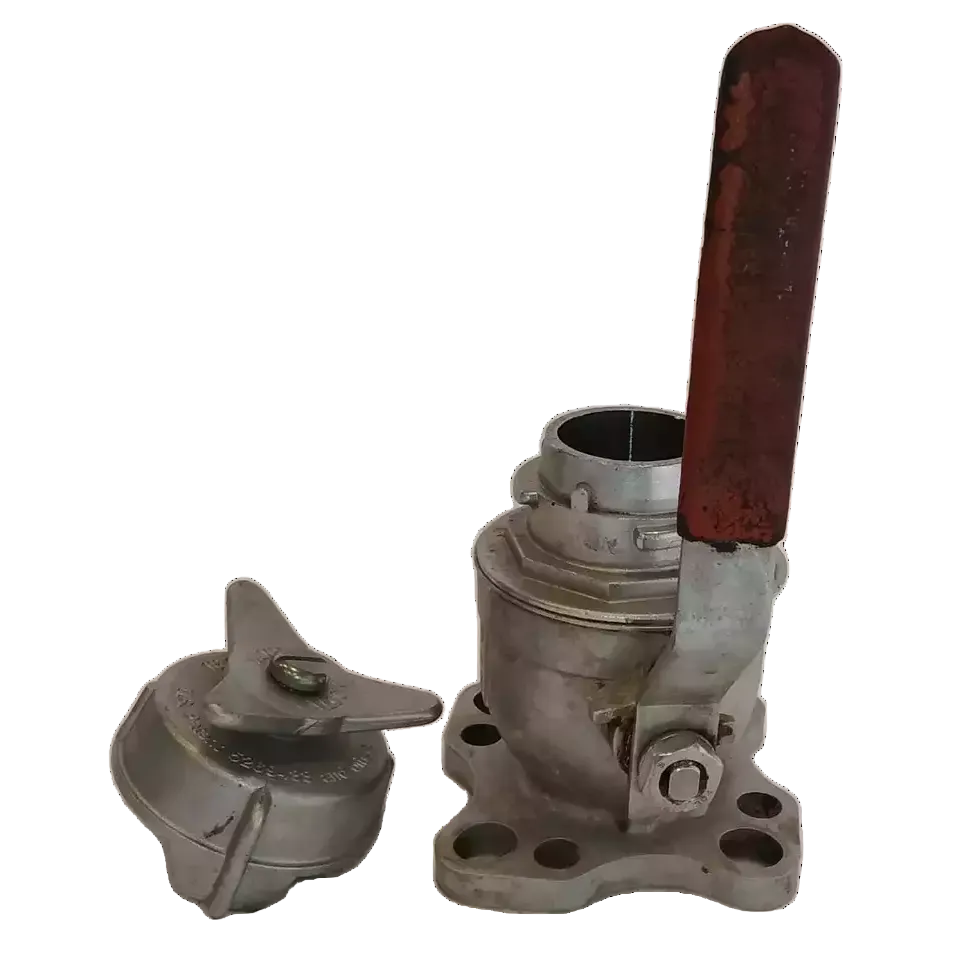 HERMETIC COMPACT VALVE C2SS WITH 2 INCH COVER with a handle on a white background
