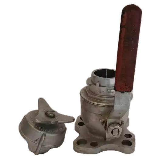 HERMETIC COMPACT VALVE C2SS WITH 2 INCH COVER with a handle on a white background