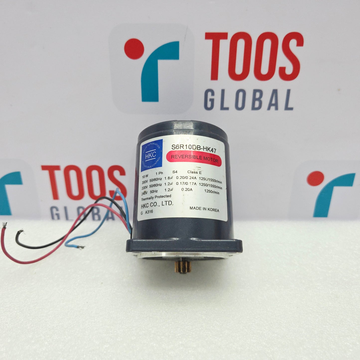 HKC Motor with wiring on a white background featuring 'TOOS GLOBAL' branding.