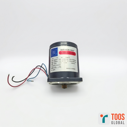 HKC S6R10DB-HK47 REVERSIBLE MOTOR with wiring on a white background, featuring the 'TOOS GLOBAL' logo.