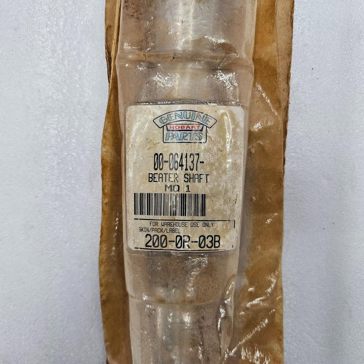 HOBART 00-064137V BEATER SHAFT 200-0R-03B NEW