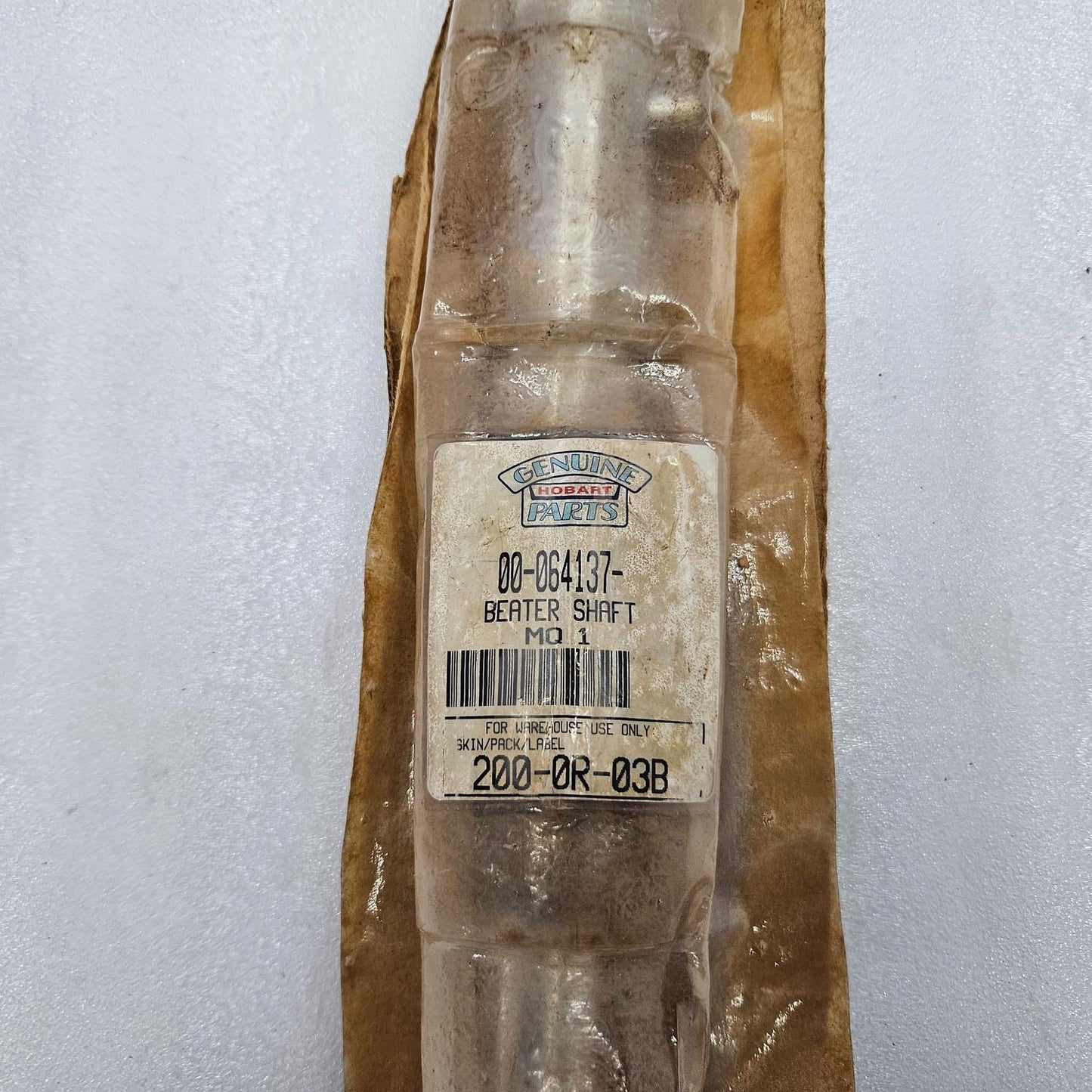HOBART 00-064137V BEATER SHAFT 200-0R-03B NEW
