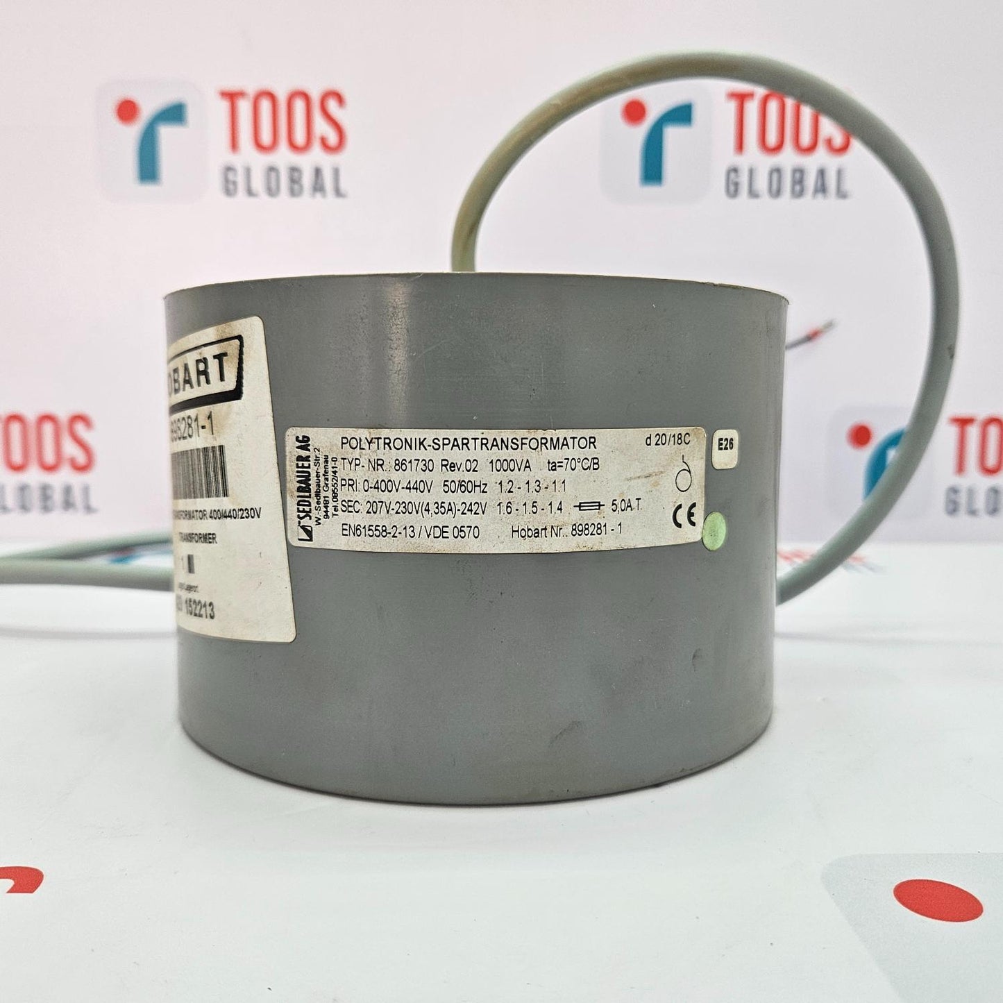 HOBART SEDLBAUER 898281-1 POLYTRONIK SPARTRANSFORMATOR TRANSFORMER