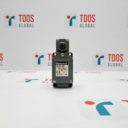 HONEYWELL 1LS1-4PG Roller Lever Limit Switch positioned against a white background with the HONEYWELL logo visible.