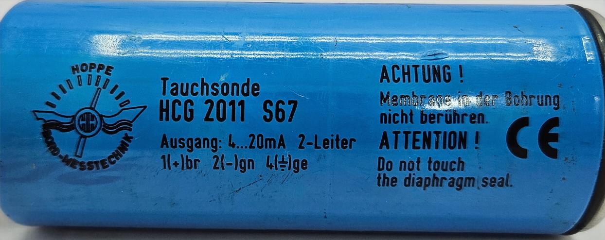 HOPPE HCG 2011 S67/KS PRESSURE TRANSDUCER NEW