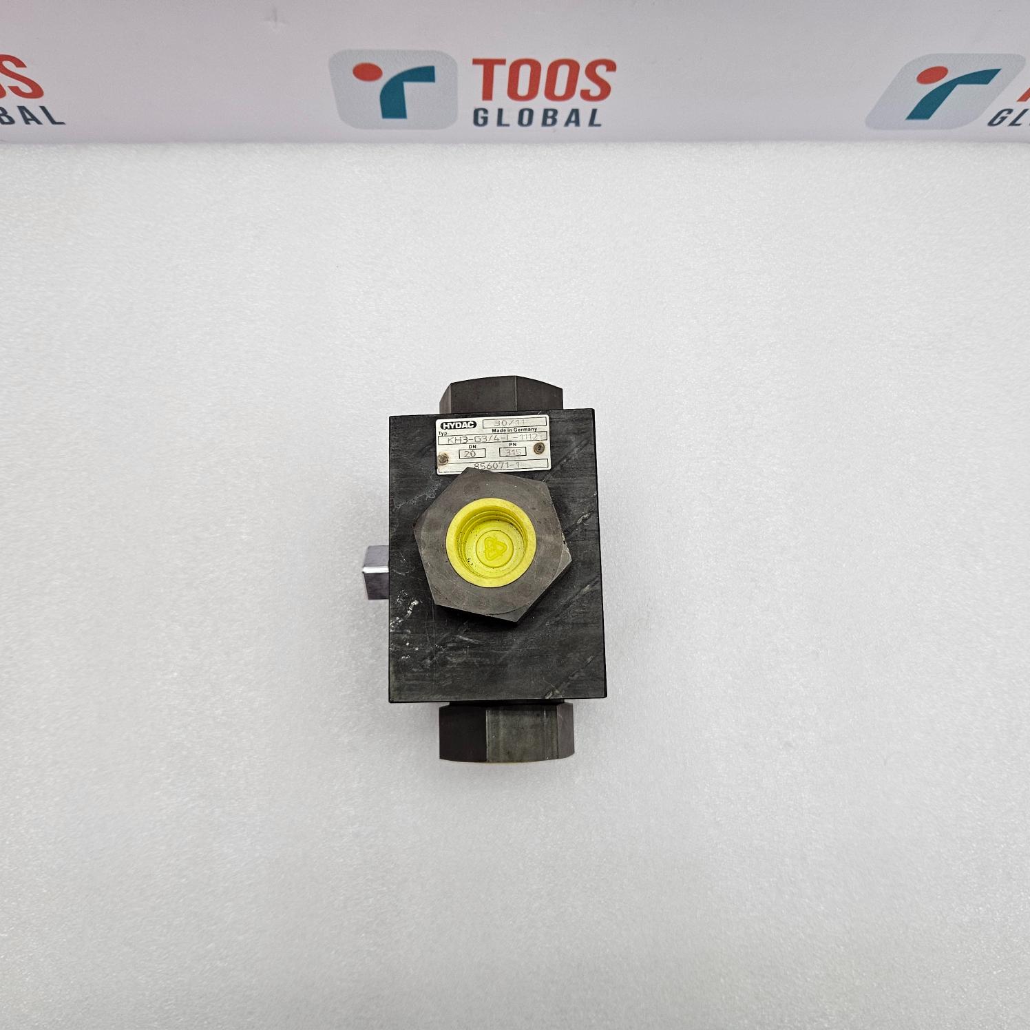 Mechanical component with yellow center on a white background, featuring 'TOOS GLOBAL' branding.