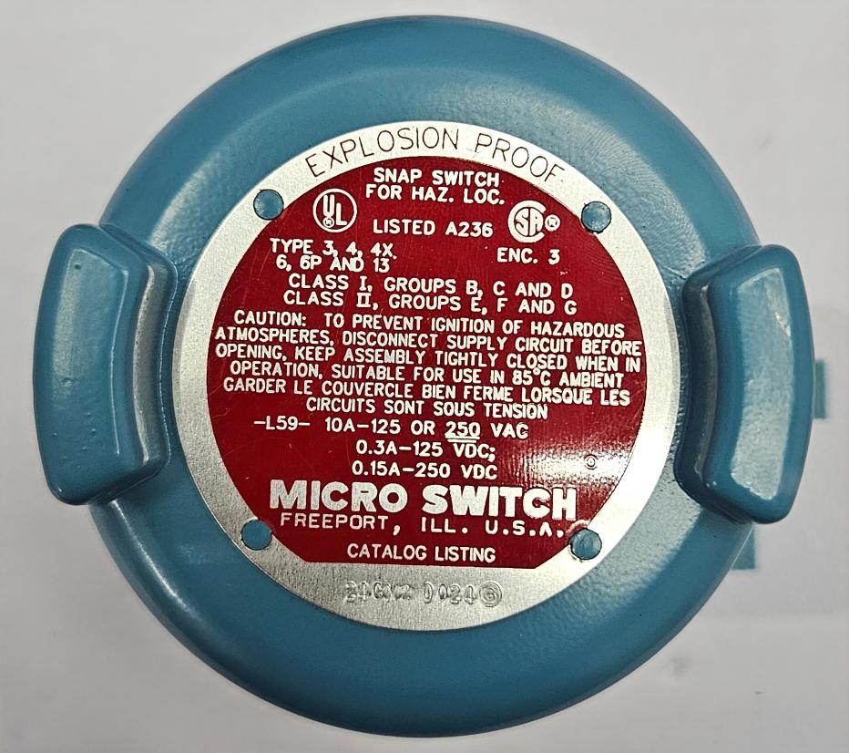 Honeywell 24CX2 Explosion Proof Microswitch