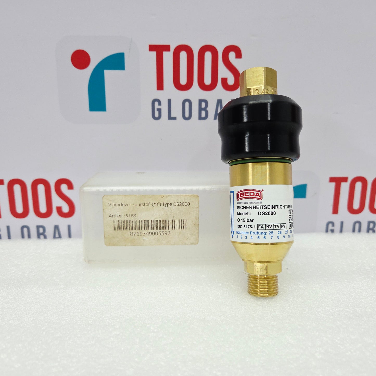 IBEDA DS2000 OXYGEN (O) SAFETY DEVICE 15bar FA NV TV PV FLASHBACK ARRESTOR