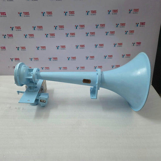 Blue IBUKI KOGYO A200 ESSH SHIP AIR HORN on a white surface with a toosglobal branded background