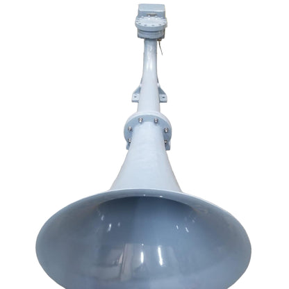 SARACO WA-11-143 SHIP WHISTLE AIR HORN Large metallic horn or loudspeaker on a white background
