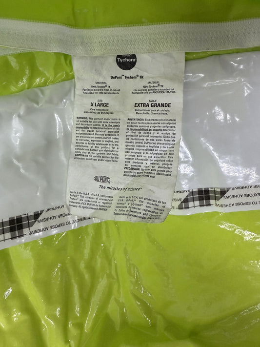 Dupont Tychem Chemical Resistant Coverall Tk128tlymd Tychem 10000 Set Of 2