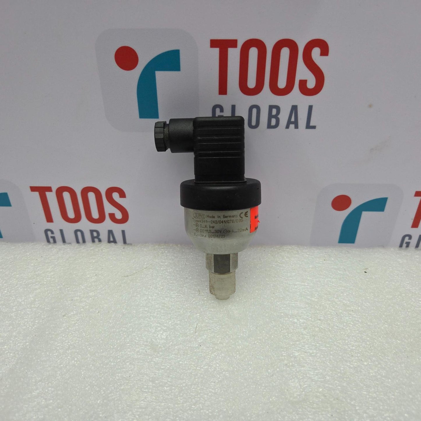 JUMO 4341-242/041/075/095 Pressure Transmitter on a white background with 'TOOS GLOBAL' branding.