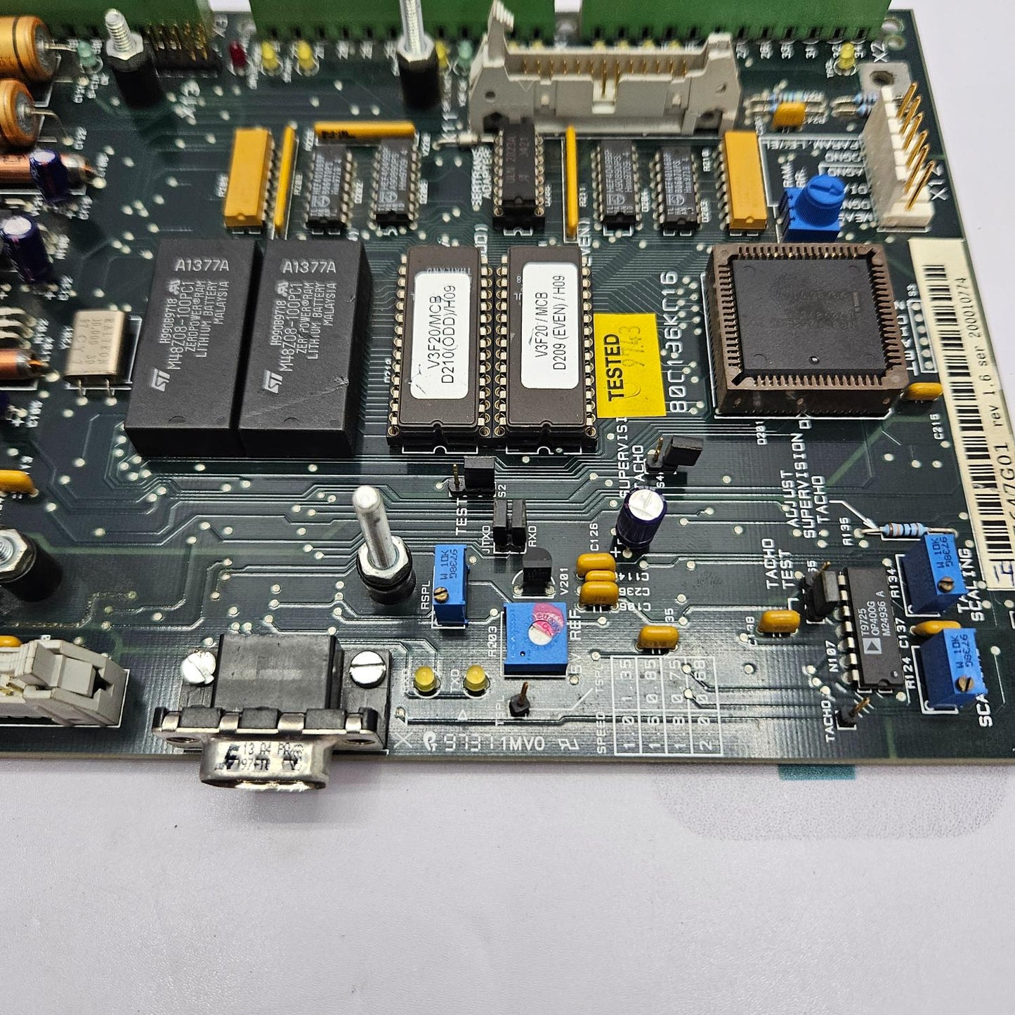 KONE V3F20 MOTION CONTROL BOARD 477647G01 REV 1.6 SER 200010774