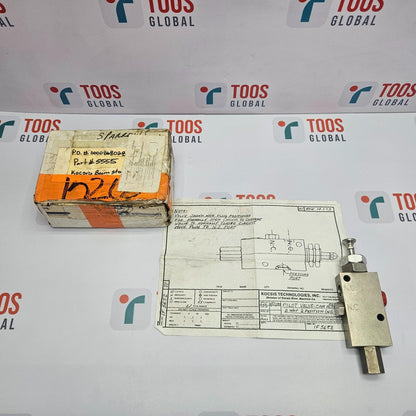 Kocsis 5555 (860009) Cam Actuated Pilot Valve 2 Way with technical drawing and TOOS Global branding in the background