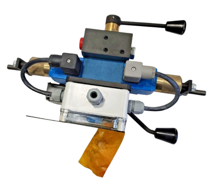 Kongsberg Door Control Valve Assembly L/h Part No AEE6013-GP1 Mechanical device with various components on a white background