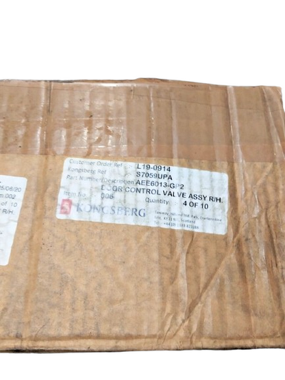 Kongsberg Door Control Valve Assembly R/h Part No. AEE6013-GP2