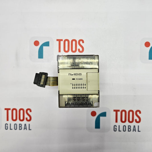 Electronic module with 'TOOS' branding on a white background