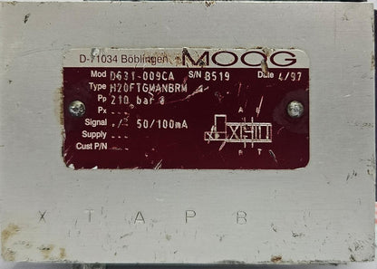 MOOG D631-009CA SERVO VALVE H20F1GMANBRM