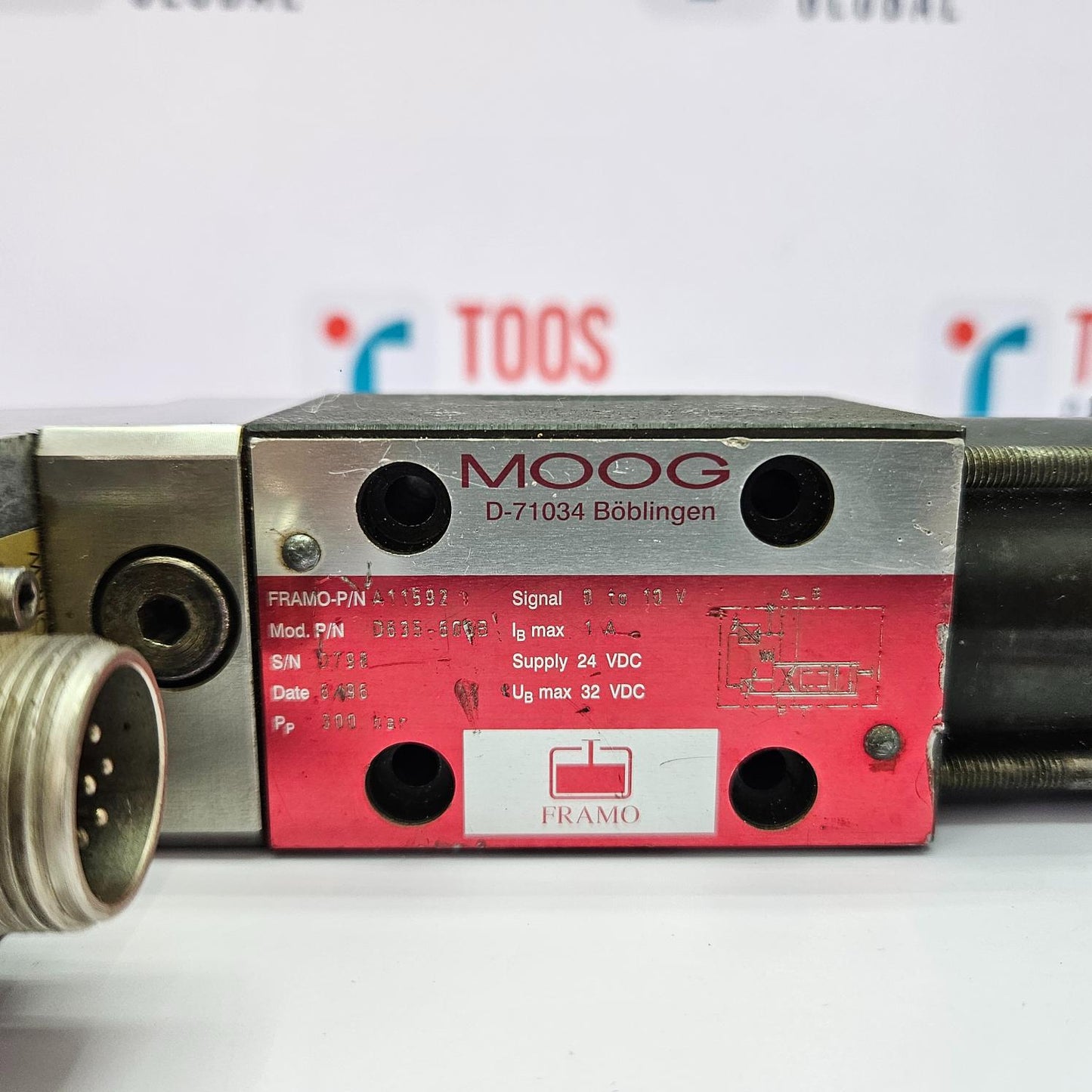 MOOG MOD.P/N D635-606B FRAMO P/N A11592 HYDRAULIC SERVO VALVE