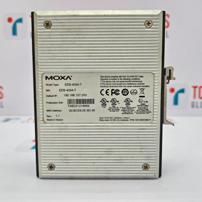 MOXA EDS-405A-T 5-PORT ETHERNET DEVICE SWITCH
