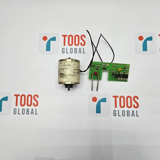 Mechanical component and green circuit board on a white background with TOOS Global branding.