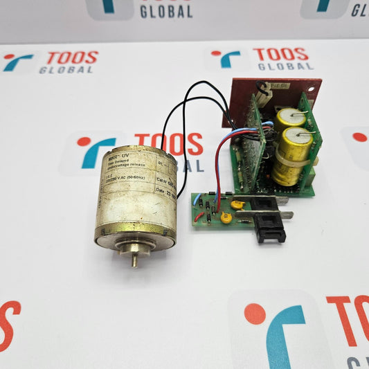 Mechanical component and electronic circuit board on a TOOS GLOBAL branded background