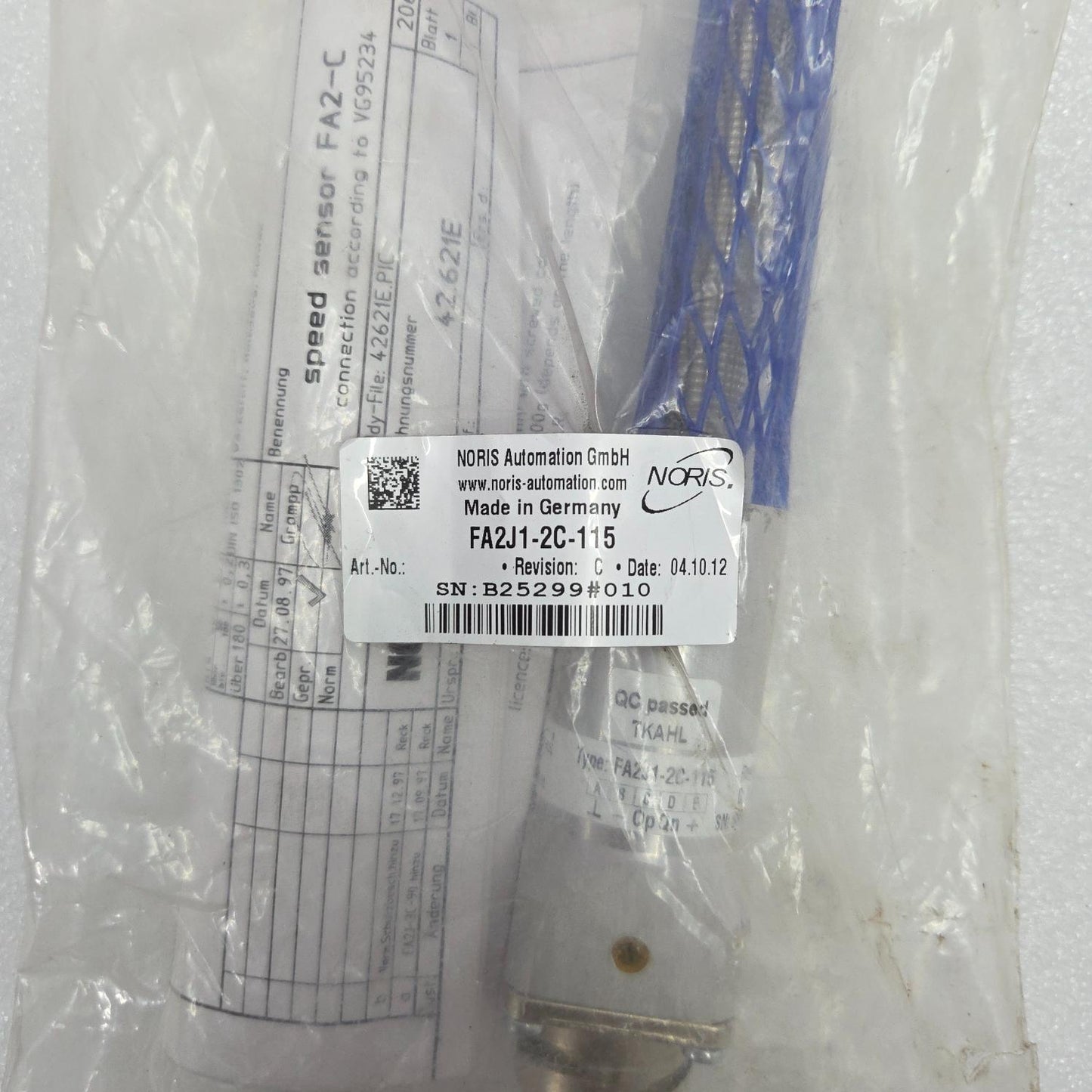 NORIES FA2J1-2C-115 Speed Sensor