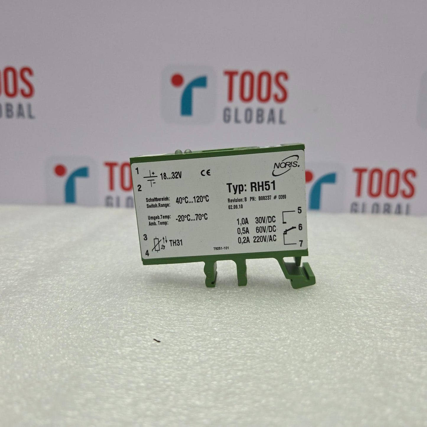 NORIS RH51 LIMIT VALUE SWITCH B08237 REVISION B