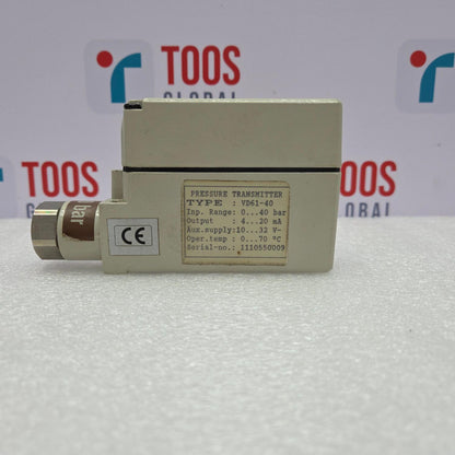 NORIS Pressure transmitter with technical specifications on a white background with 'TOOS' branding.