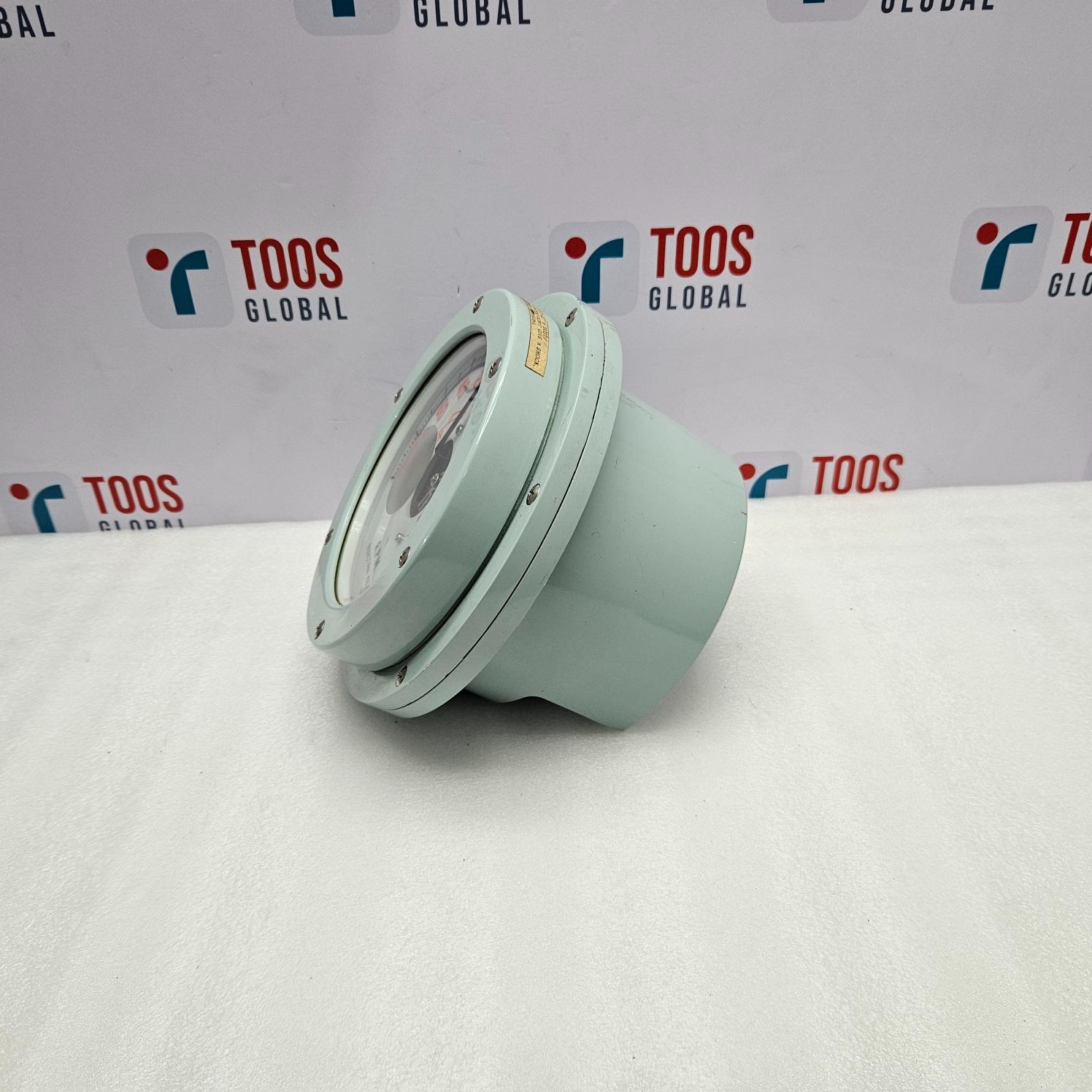 NUNOTANI KEIKI JIS F 8521-HE150K ELECTRIC PROPELLER SHAFT REVOLUTION INDICATOR on a white surface with 'TOOS GLOBAL' branding in the background.