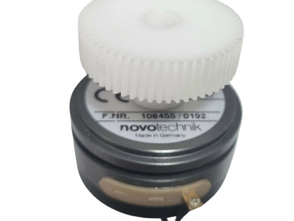 Novotechnik Potentiometer on a white background