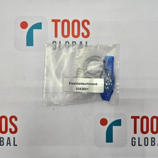 Packaged component with a label on a TOOS Global branded background