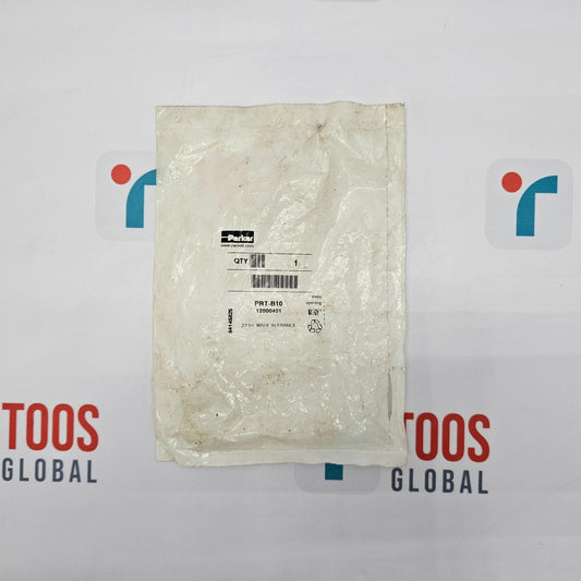 Plastic bag with a barcode on a white background with 'TOOS GLOBAL' branding.