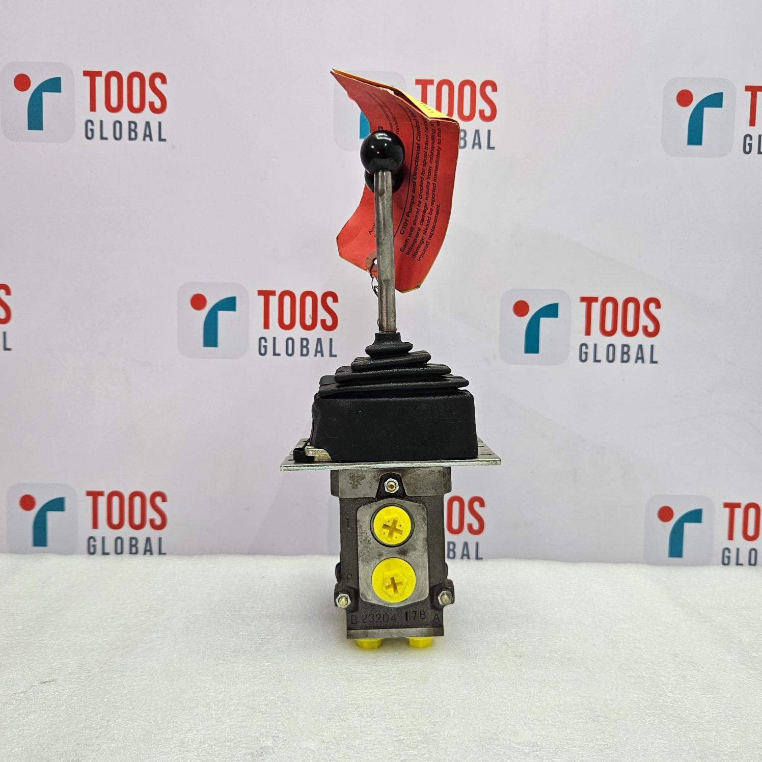 Mechanical joystick with red indicator on a white background with 'TOOS GLOBAL' branding.
