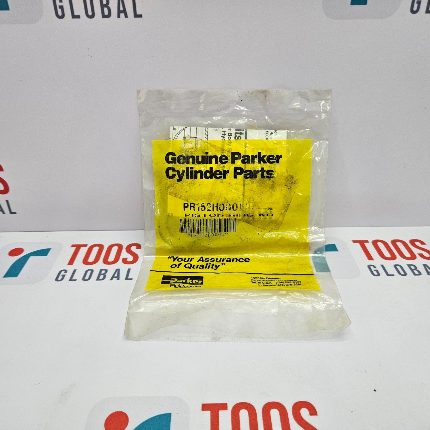 Packaged Parker Cylinder Parts on a TOOS Global branded background