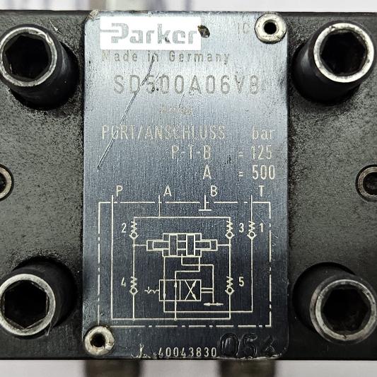 Parker PRDM2PP06SVG15 / A064R3/8-SB2 / SD500A06V8 Hydraulic Valve