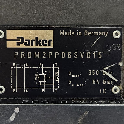 Parker PRDM2PP06SVG15 / A064R3/8-SB2 / SD500A06V8 Hydraulic Valve