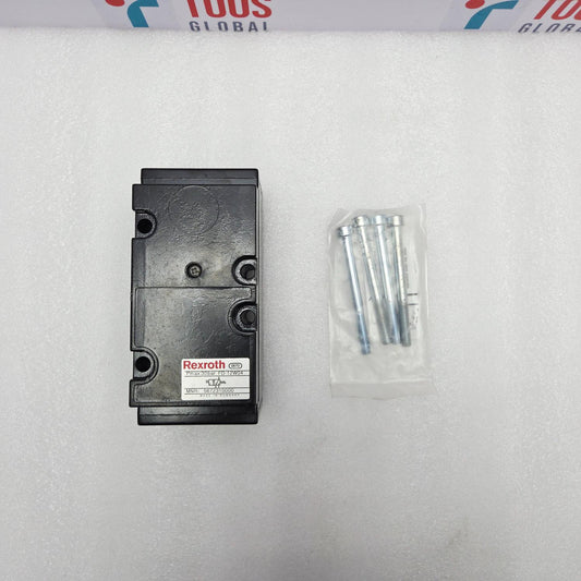 REXROTH 5672310000 30-BAR PNEUMATIC DIRECTIONAL VALVE with screws on a white background