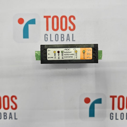ROBUST DATACOMM RDC485IC-DV-3P-CC ISOLATED RS232/RS485 CONVERTER Electronic component with 'TOOS GLOBAL' branding in the background